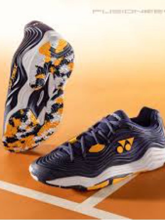 Yonex Shoes - Yonex Women’s Navy and orange Court Sneakers